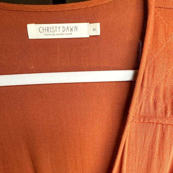 Christy Dawn Augusta Dress In Rust Brown - Picture 4 of 7